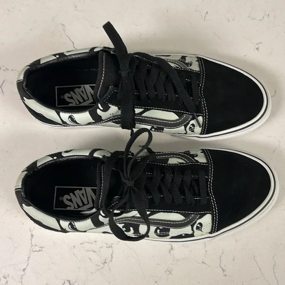 Vans Old Skool 'Alien Ghosts' Size Unisex Mens 8.5 Women’s 10 Glow in The Dark